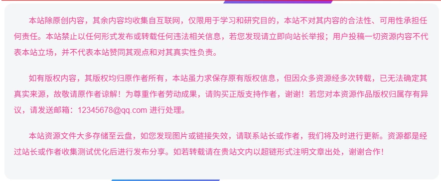 WordPress教程-zibll子比主题文章底部,版权申明样式美化-源码资源网