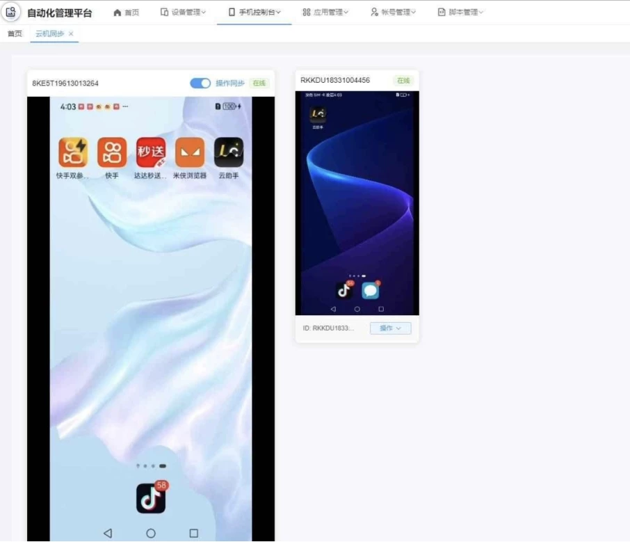 云手机群控系统源码 云手机多开群控 自动化管理程序源码-源码资源网