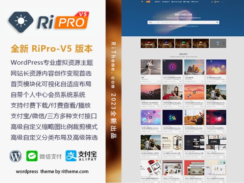 建站主题源码下载 最新版子比主题源码 ripro-v5-8.3开心版主题源码-源码资源网