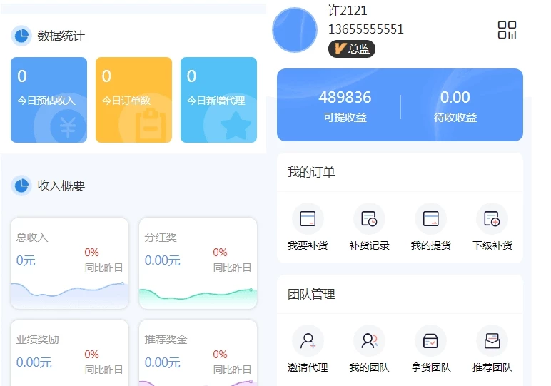 微商代理商 补货商城系统源码 电商补货系统软件 补单系统源码-源码资源网